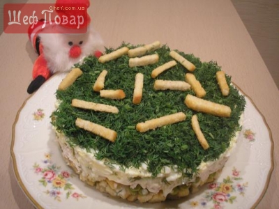 Салат "На траве дрова"