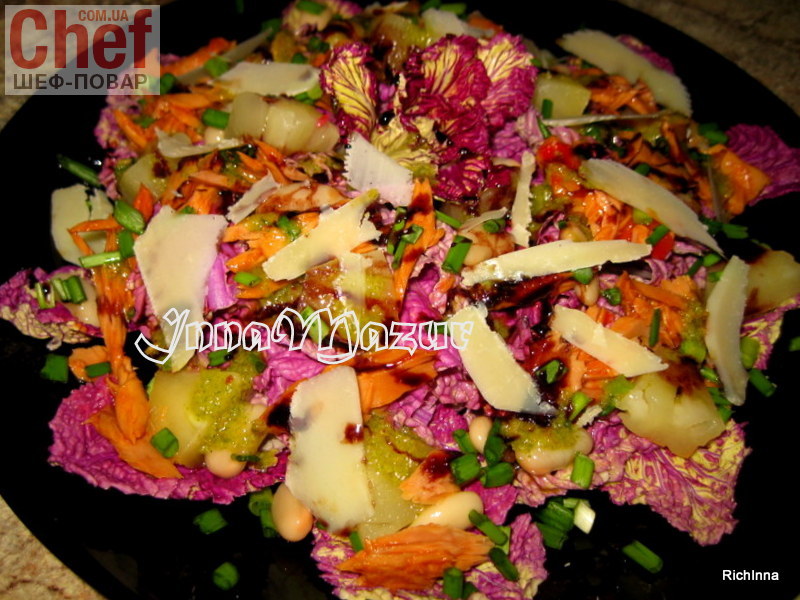 Салат з пурпурною пекінською капустою