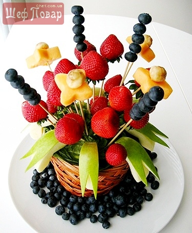 Букет цвето-фруктов!)