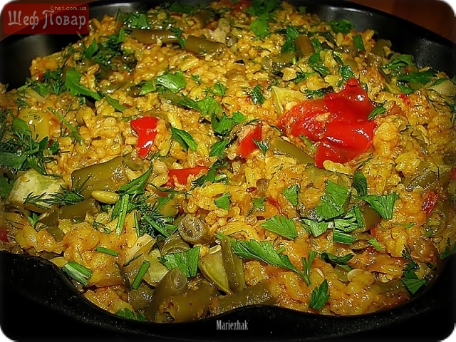 PAELLA DE VERDURAS - ОВОЩНАЯ ПАЭЛЬЯ