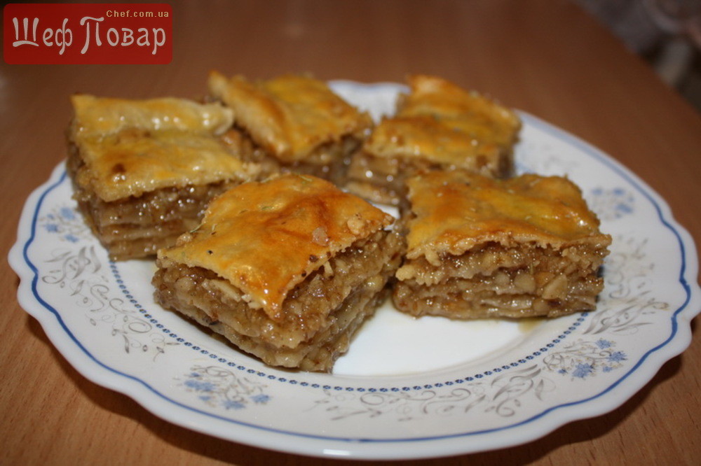 Пахлава медовая (быстрый рецепт)