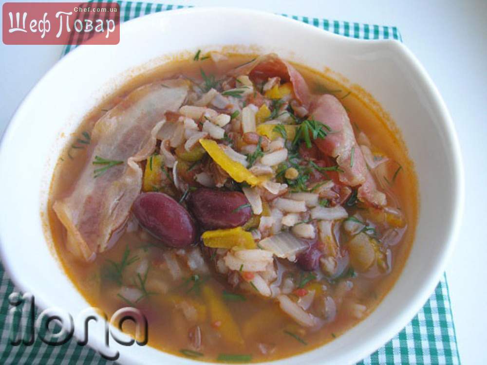 Томатно-рисовый суп
