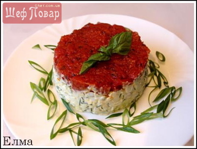 Салат из помидоров и яиц