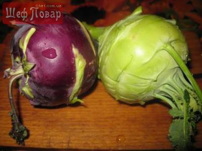 Салат из капусты кольраби с голубым сыром - рецепт от Гранд кулинара