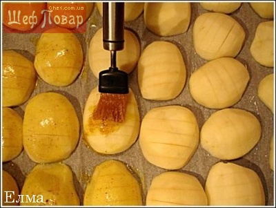 картофель, запеченный с розмарином и фенхелем