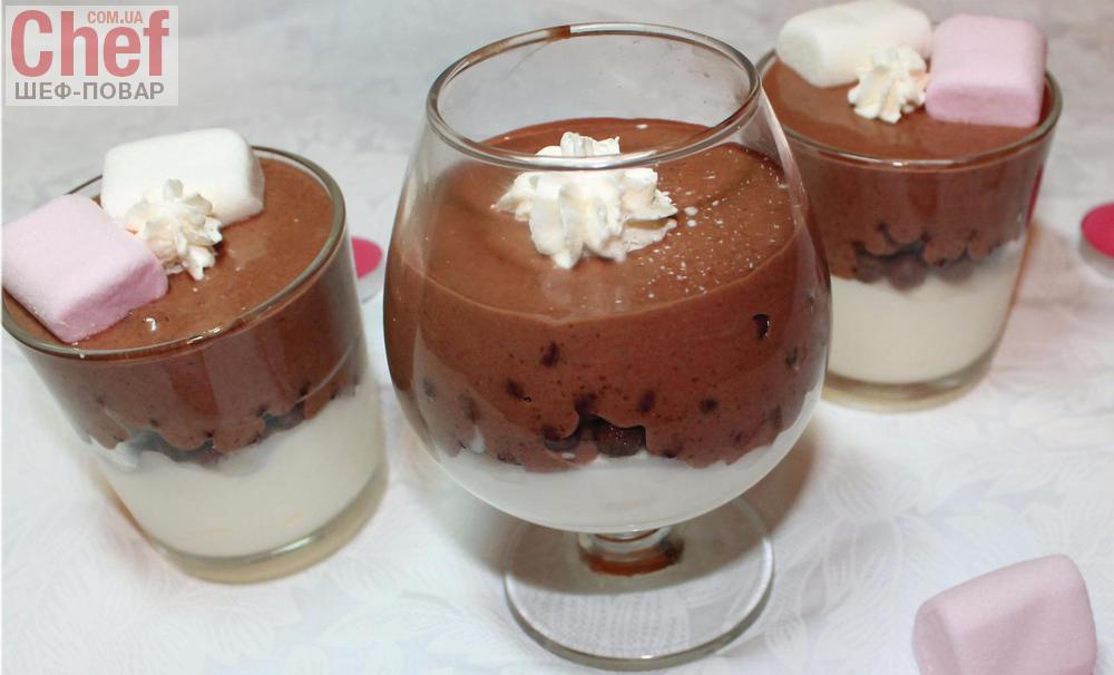 Сливочно-шоколадный десерт