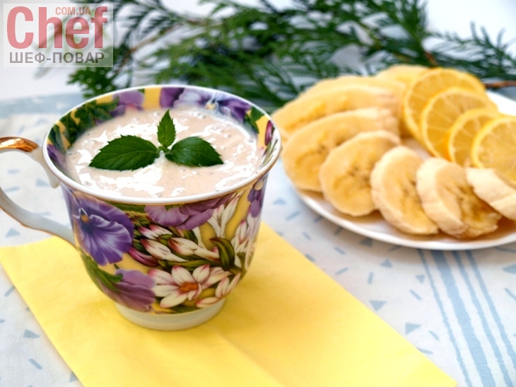 Банановый мусс со сливками