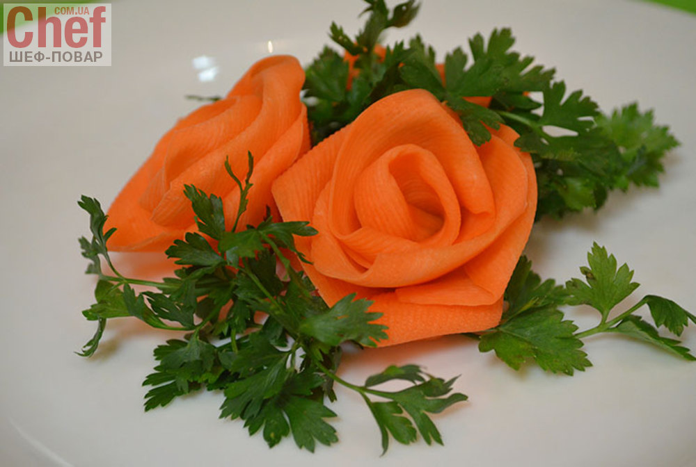 Роза из моркови