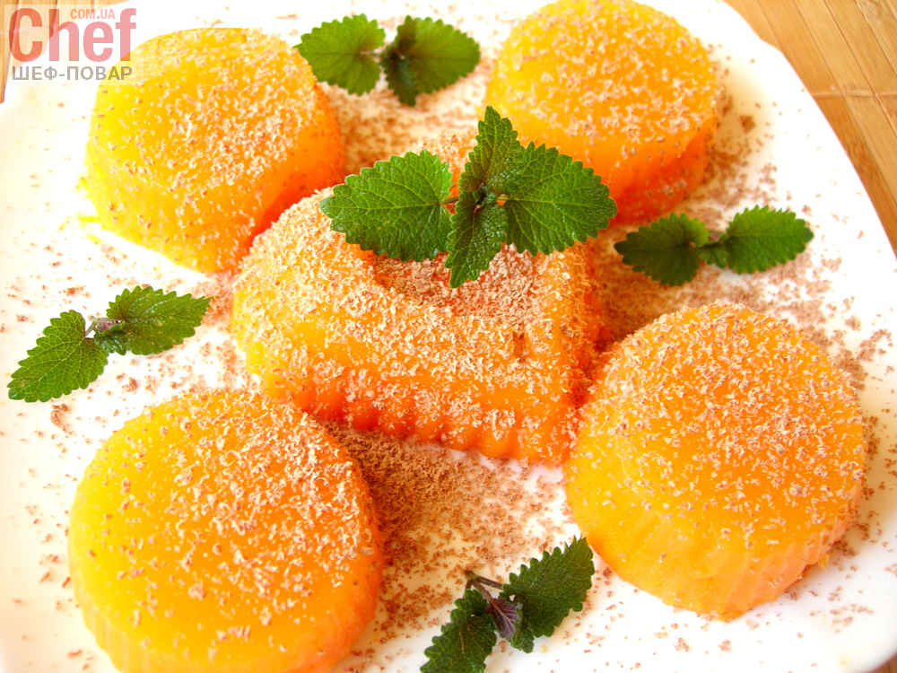Десерт из тыквы с апельсиновым ароматом
