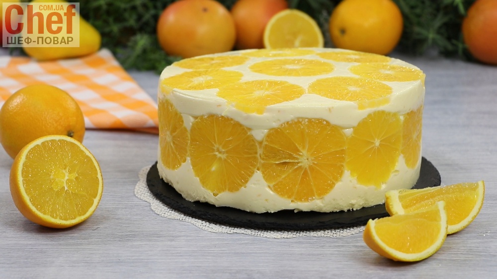 Торт-мусс с апельсинами