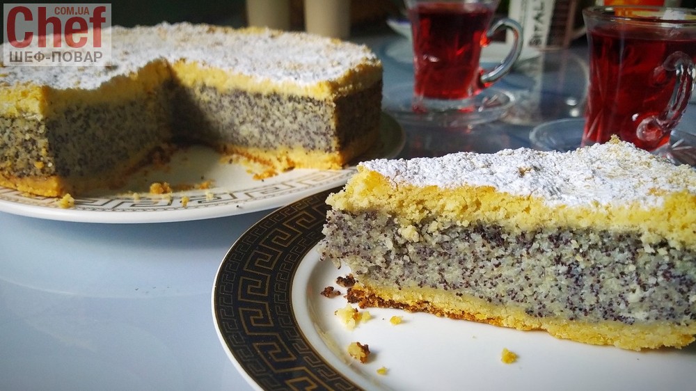 Немецкий маковый пирог с творогом и манкой Очень вкусный красивый и простой рецепт