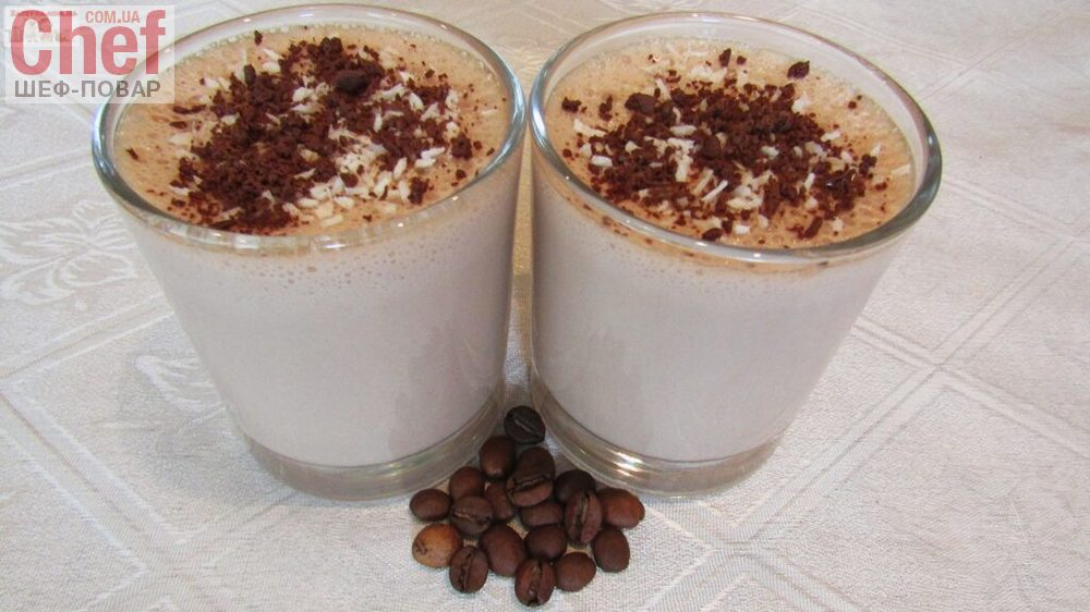 Шоколадно-кофейный десерт на агаре