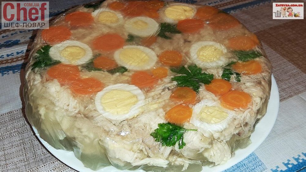 Заливное из курицы