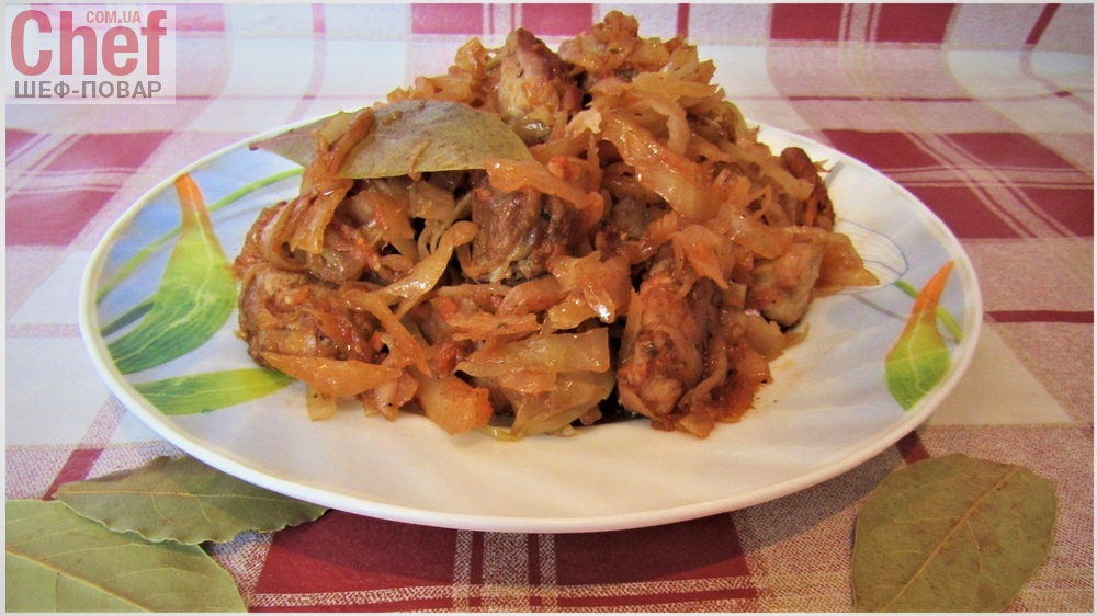 Тушеная капуста с мясом